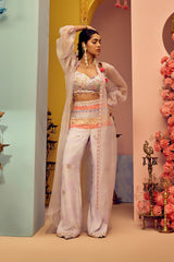 Lilac Jacket Palazzo Set