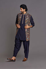 Multicolour floral patterned bundi