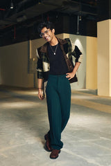 BABIL KHAN IN GREEN PATCH WORK JACKET