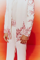 Ivory Resham Embroidered Four Piece Set