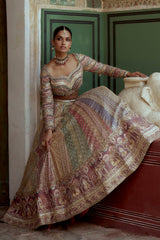 The Heritage Spectrum a Multi-Color Bridal Lehenga