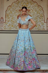 Azure Garden Lehenga Set