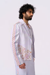 Lilac Bomber Jacket Set