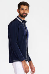 Classic Blue White Detailing