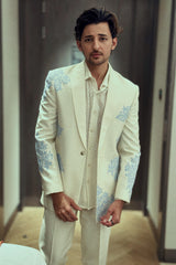 Darshan Rawal In Blue Floral Suit