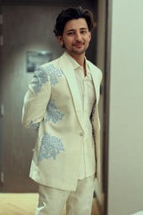 Darshan Rawal In Blue Floral Suit