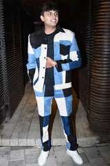 Siddharth Malhotra & Ratan Pratap in Blue Patchwork set