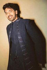 Armaan Malik in Open indo western with cowl kurta