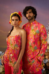 Pink Coral Kurta Set