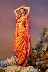 Samundar Drape Skirt with Cape