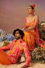 Pink Samundar Bomber Set