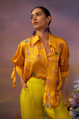 Mango samundar embroidery pant suit