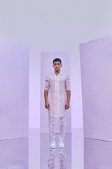 PRINTED HALF N HALF KURTA SET