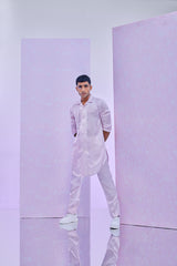 PRINTED HALF N HALF KURTA SET