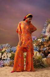 Orange Kaftan Set