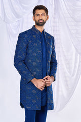 Floral Fusion Indowestern Set