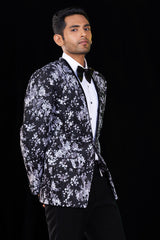 Floral Black and White Jacket