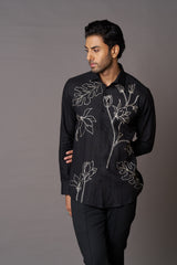 Floral Embroidered shirt
