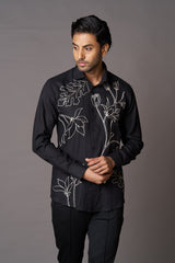 Floral Embroidered shirt
