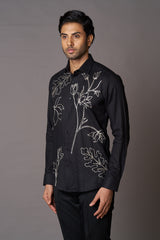 Floral Embroidered shirt