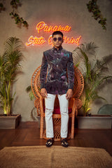 Printed Jodhpuri Jacket