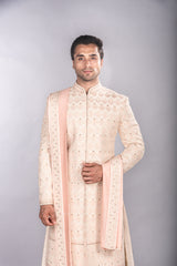 Raw Silk Sherwani