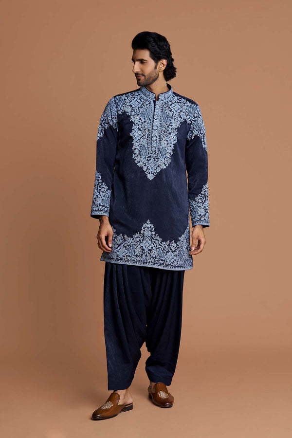 Detail Worked kurta with a dhoti pant