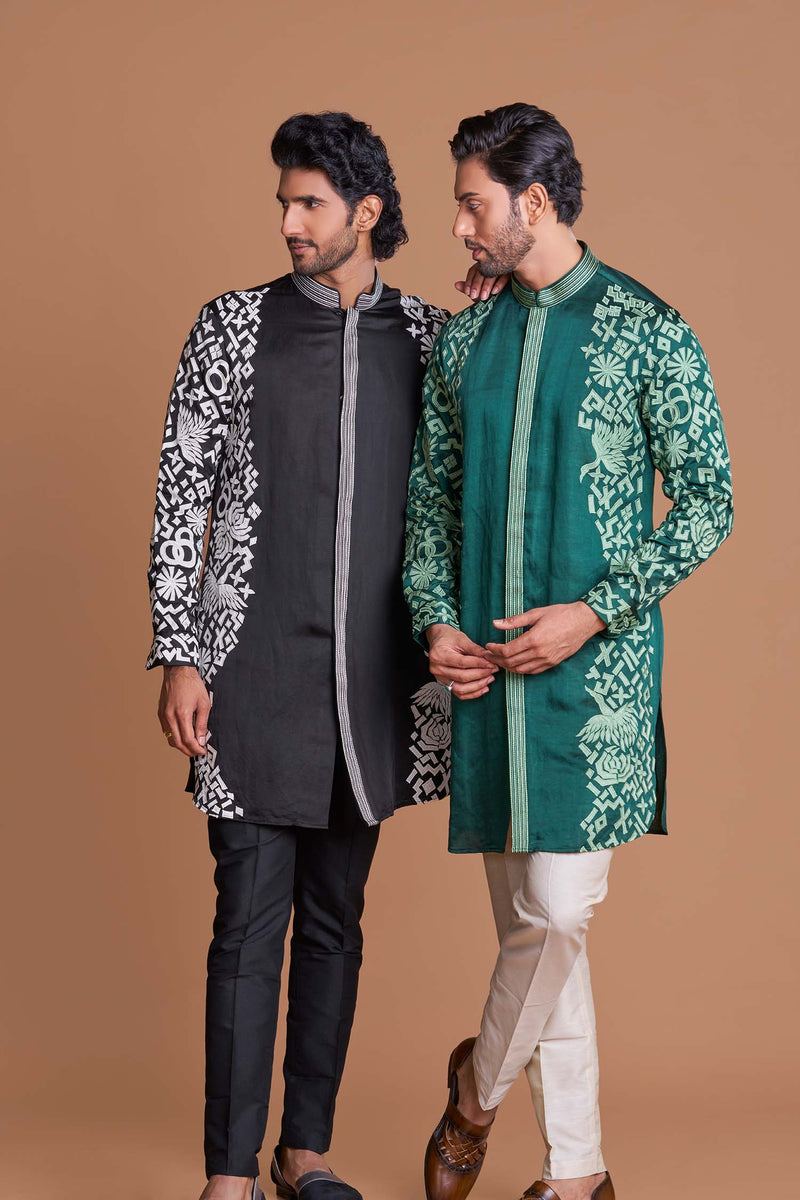 Applique side Detail Work Kurta set