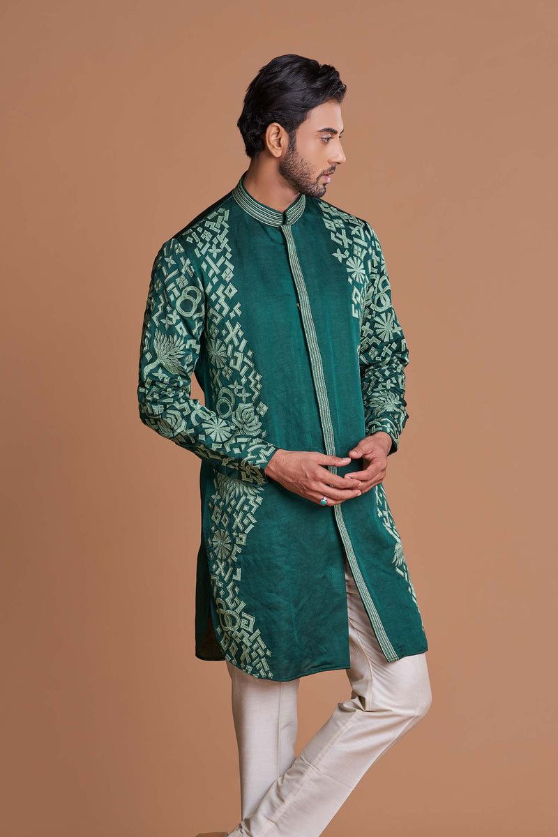 Applique side Detail Work Kurta set