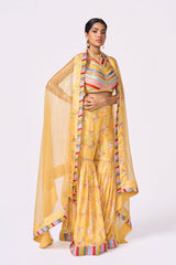 Yellow Sharara Set