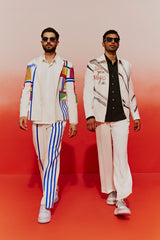 The Scripted Canvas Bomber Jacket