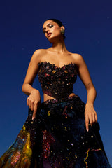 The Stellar Cascade Lehenga