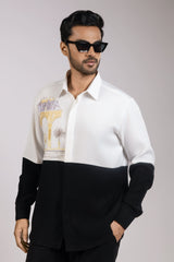 The Gilded Arch Colour-Block Embroidered Shirt
