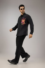 Ink & Ember — The Hand-Embroidered Dark Art Shirt