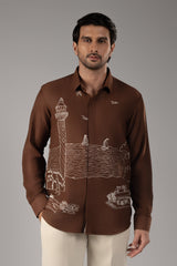 The Harbour Chronicle — Illustrated Embroidery Shirt