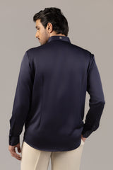 Wildfield Navy Satin Shirt