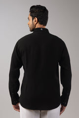Noir Equestrian Embroidered Shirt