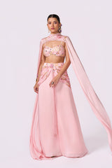 Blush Pink Cape Set