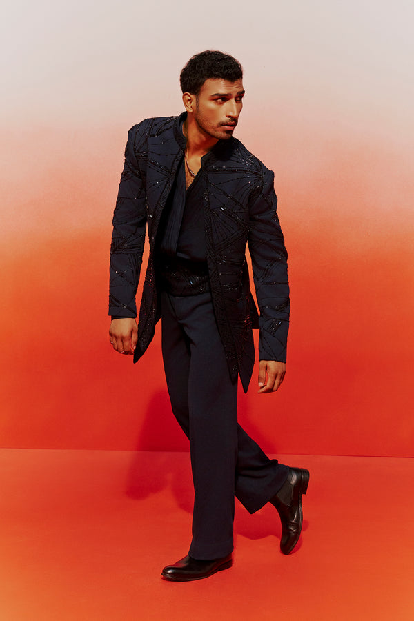 Celestial Noir Indo-Western