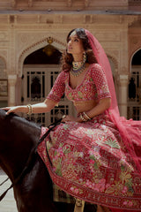 Crimson Garden Bridal Set