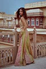 The Gilded Sunset Ensemble Sharara Set