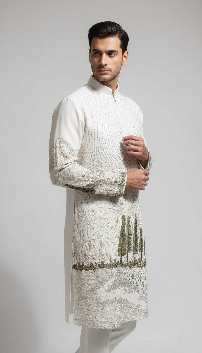 The Verdant Vista Kurta Set