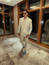 Darshan Rawal In Blue Floral Suit