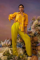 Mango samundar embroidery pant suit
