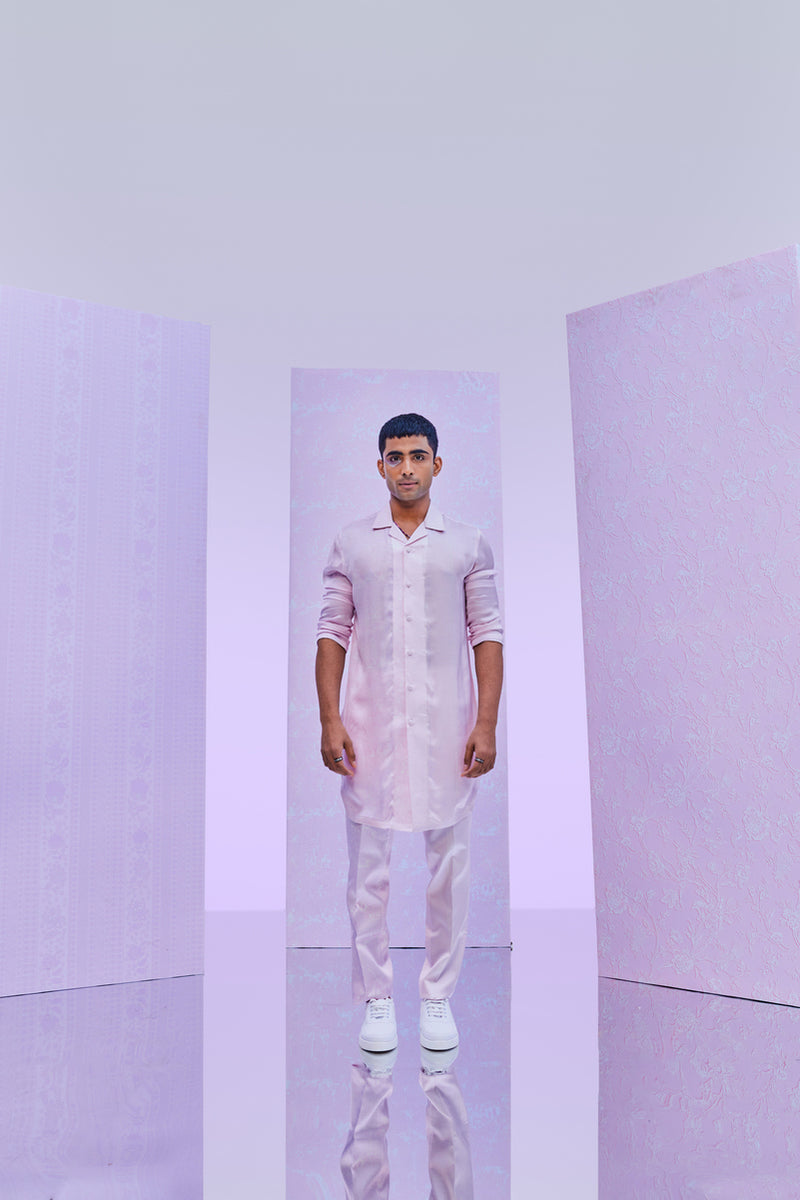 PRINTED HALF N HALF KURTA SET