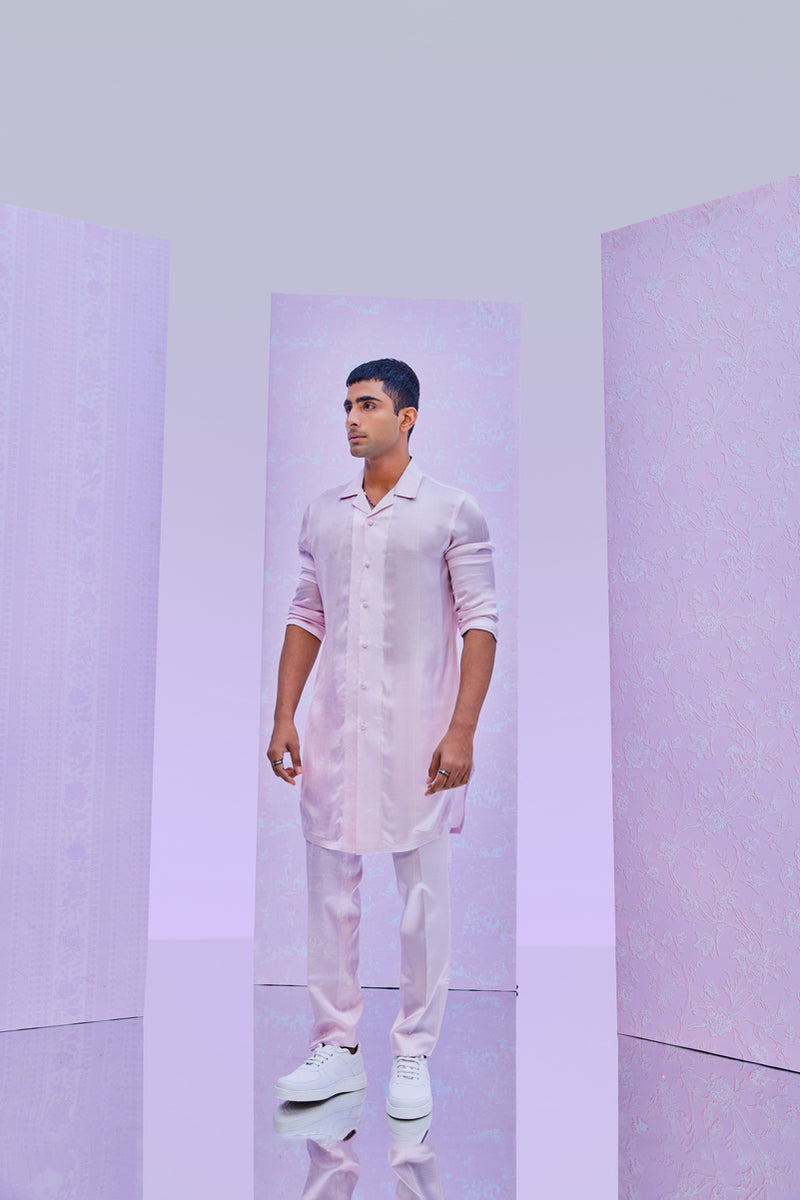PRINTED HALF N HALF KURTA SET