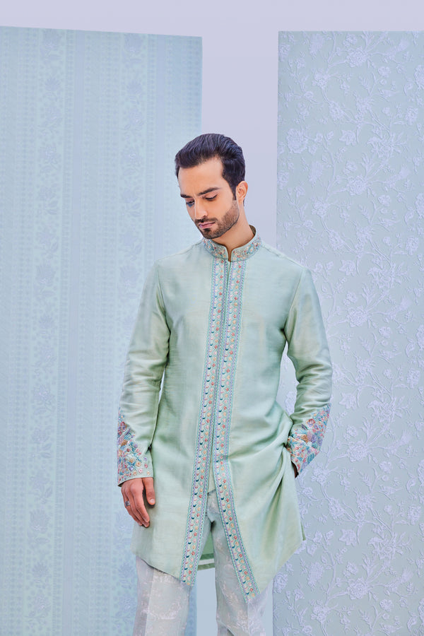 CLASSIC SHERWANI CUT KURTA SET