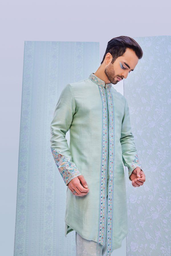 CLASSIC SHERWANI CUT KURTA SET