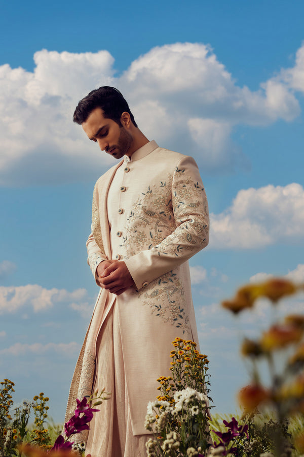 A LINE ANARKALI SHERWANI SET