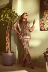 Huma Qureshi in Patchwork powersuit